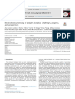 Electrochemical Sensing of Analytes in Saliva: Challenges, Progress, and Perspectives