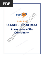 Constitution - Amendment of The Constitution