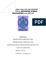 Advanced Signal Processing Using Matlab