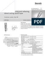 Pressure Reducing and Relieving, Direct Acting Spool Type: Common Cavity, Size 08