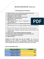 Terms-And-Conditions SBI For HOME LOANS
