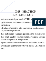 General Reaction Engineering