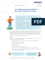 5° - Acrtividad 10 - Diseñamos y Elaboramos Una Solución