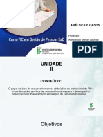 Unidade II - Análise de Casos