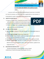 Bases de Concurso de Productos Artesanales 2023