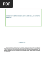 ENFOQUES Y MÉTODOS DE INVESTIGACIÓN EN LAS CIENCIAS SOCIALES Infografia