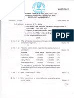 4th Sem Financial Management April 2024