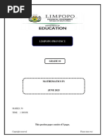 Math Grade 10 P1 June 2023 QP