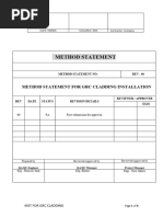 Method Statement For Installation GRC Claddings - RV-01