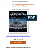 Electric and Hybrid Vehicles Design Fundamentals 2nd Husain Solution Manual Download PDF