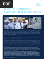 IT and OT Cybersecurity: United We Stand, Divided We Fall: Cisco Public