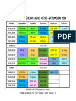 Horário Da 3 Série Do Ensino Médio 2º Semestre 2024