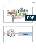 Lecture 1 - Overview of Research Methods