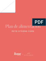 Plan de Alimentación - Reto Strong Core