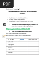 25.1 Give and Follow Directions