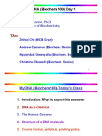 Mydna (Biochem 100) Day 1: Instructor