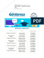 Intensa - Información y Precios - Programas de Inglés