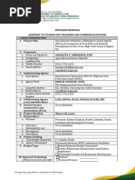 Detailed Proposal Format For Scaling R4D (Support To Technology Commercialization) (Repaired)