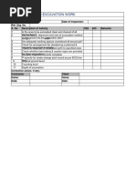 Civil 0042 Checklist For Civil Works