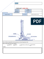 Checklist Bore Pile