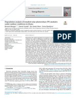 Degradation Analysis of PV Modules