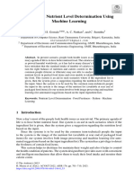 Automated Nutrient Level Determination Using Machine Learning