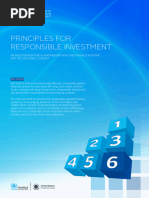 United Nations-Backed Principles For Responsible Investing (PRI)