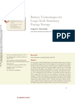 Battery Technologies For Large-Scale Stationary Energy Storage