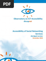 Observatory On ICT Accessibility: Discap