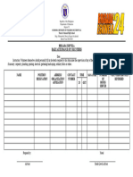 BE Form 4 DAILY ATTENDANCE OF VOLUNTEERS