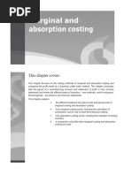 Marginal and Absoption Costing