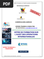 Offre de Formation Sur L'audit Des Operations Internationales 1