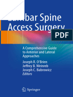 Lumbar Spine Access Surgery - A Comprehensive Guide To Anterior and Lateral Approaches 2024