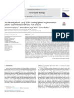 An Efficient Pulsed - Spray Water Cooling System For Photovoltaic Panels Experimental Study and Cost Analysis