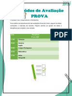 Conteúdos para A Prova Final II CICLO - FII