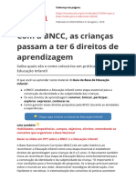 Com A BNCC As Criancas Passam A Ter 6 Direitos de Aprendizagempdf