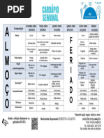 RU - 1 Semana de Novembro - Almoço