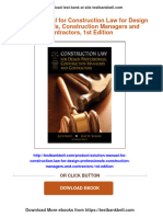 (PDF Download) Solution Manual For Construction Law For Design Professionals, Construction Managers and Contractors, 1st Edition Fulll Chapter