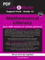 Study Master Gr12 Maths Literacy Basic Skills Answers To Revision Questions