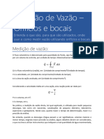 Medição de Vazão Com Orifícios e Bocais