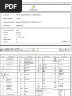 Customer: Project Number: Project Description: Constructor: Aplus Mantenimiento Canarias S.L. 712929 Lisa Controller For Traction Lift Kleemann