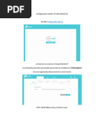 Configuración Modem TP