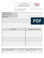 PZ - 40 Registro de Capacitación