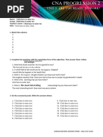 CNA Live Class - Intermediate 2 - CNA Progression 2 - Activity Book - Unit 3