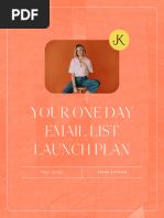 Your One Day Email List Launch Plan