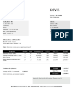 Modele Devis Excel Boby