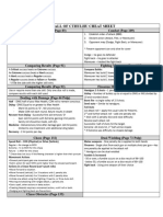 Call of Cthulhu Cheat Sheet