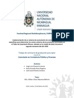 Facultad Regional Multidisciplinaria, FAREM-Estelí: Licenciado en Contaduría Pública y Finanzas