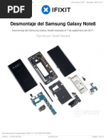 Desmontaje Del Samsung Galaxy Note8