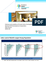 Pathway and Modality of Private Sector Participation National Skill Development Corporation Dilip Chenoy MD& Ceo